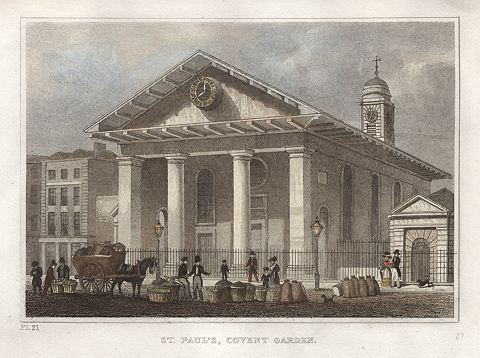 London, St.Paul's, Covent Garden, 1831