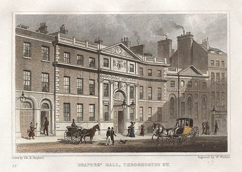 London, Draper's Hall, Throgmorton St., 1831