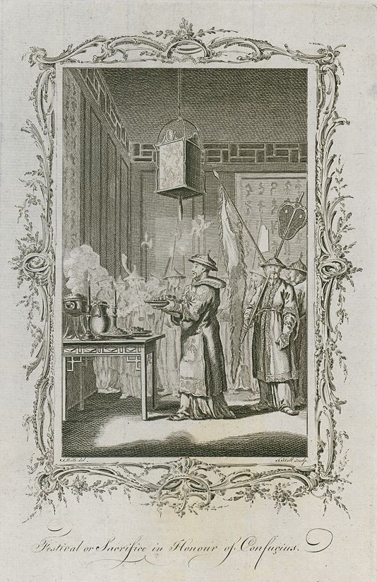 China, Festival or sacrifice in honour of Confucius, 1773