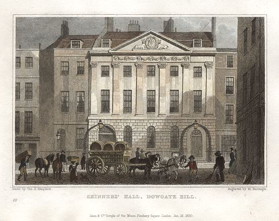 London, Skinners' Hall, Dowgate Hill, 1831