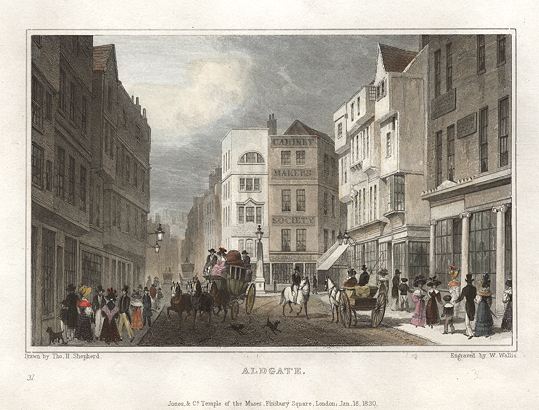 London, Aldgate, 1831