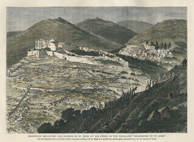 'Ain Karim, Franciscan Monastery & Church of St.John, 1875