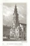 London, St.Clement Danes, Strand, 1831