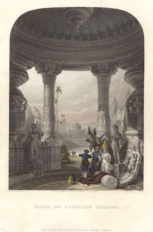 India, Hindoo & Moslem Buildings, 1850