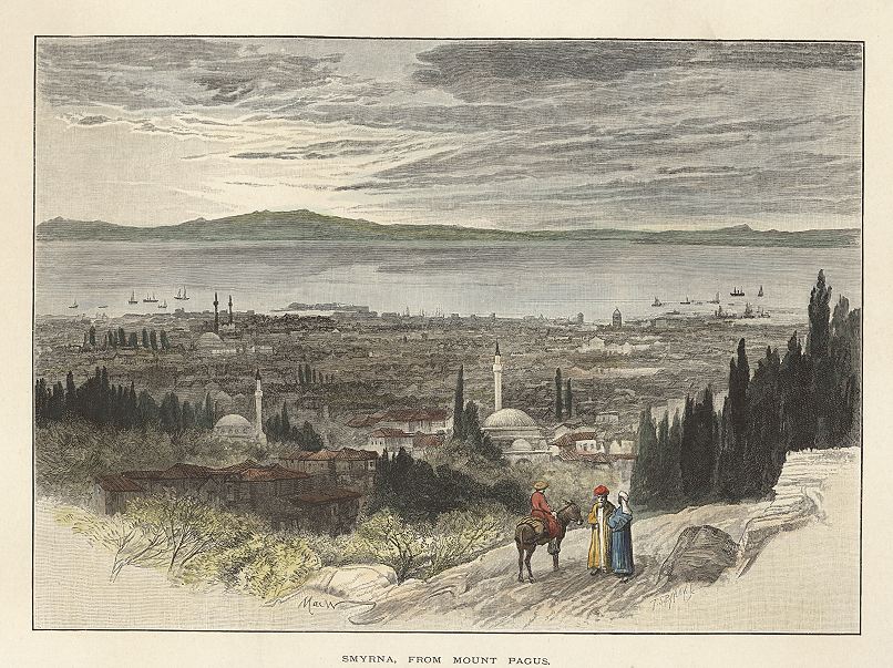 Turkey, Smyrna from Mount Pagus, 1891