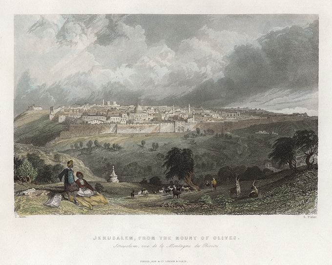 Jerusalem, from the Mount of Olives, 1837