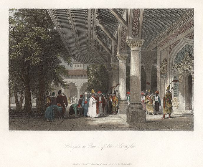 Turkey, Reception Room of the Seraglio, 1838