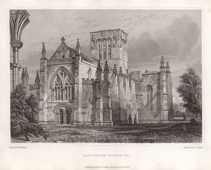 Scotland, Haddington Church, 1848