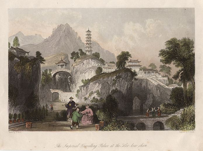 China, Imperial Travelling Palace at the Hoo-kew-shan, 1843