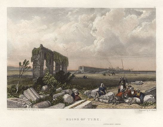 Lebanon, Ruins at Tyre, 1835