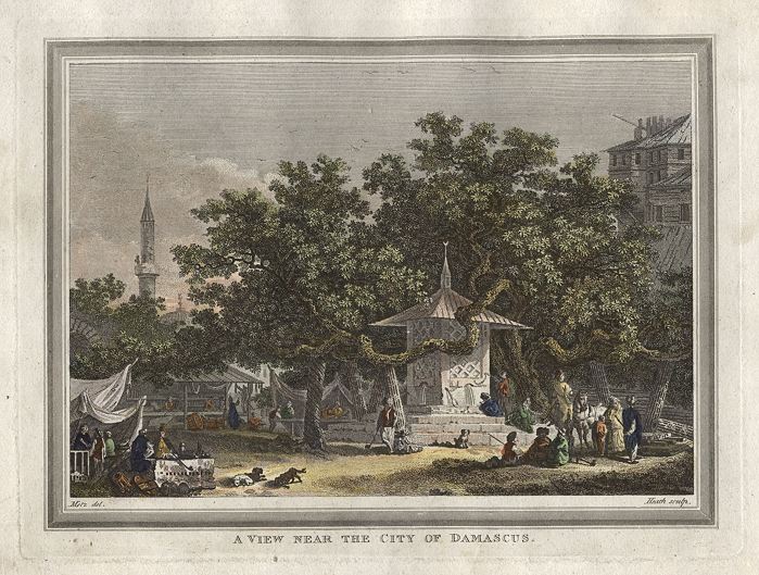 Syria, view near Damascus, 1814