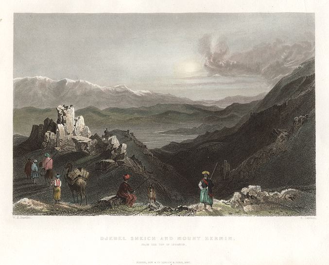 Lebanon, Djebel Sheich and Mount Hermin, 1837