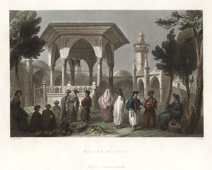 Holy Land, Jaffa (Joppa) bazaar, 1837