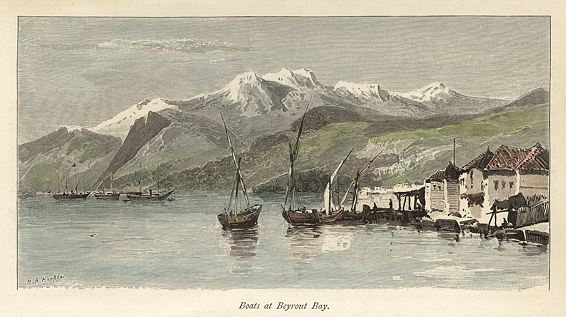 Lebanon, Beirut Bay, 1891