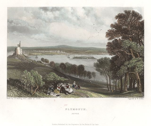 Devon, Plymouth view, 1842