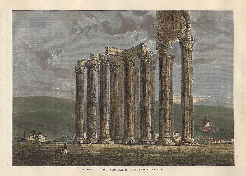 Greece, Temple of Jupiter Olympus, 1875