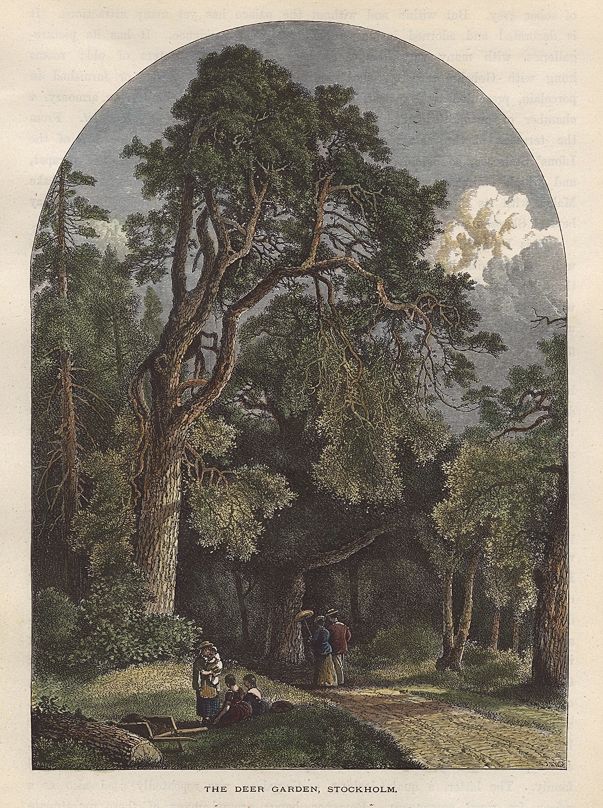 Sweden, Stockholm, The Deer Garden, 1875