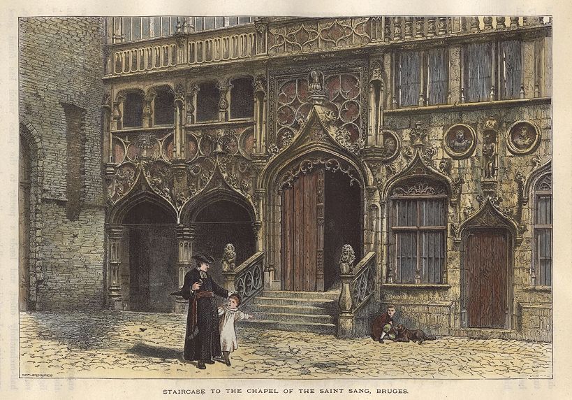 Belgium, Bruges, Chapel of Saint Sang, 1875