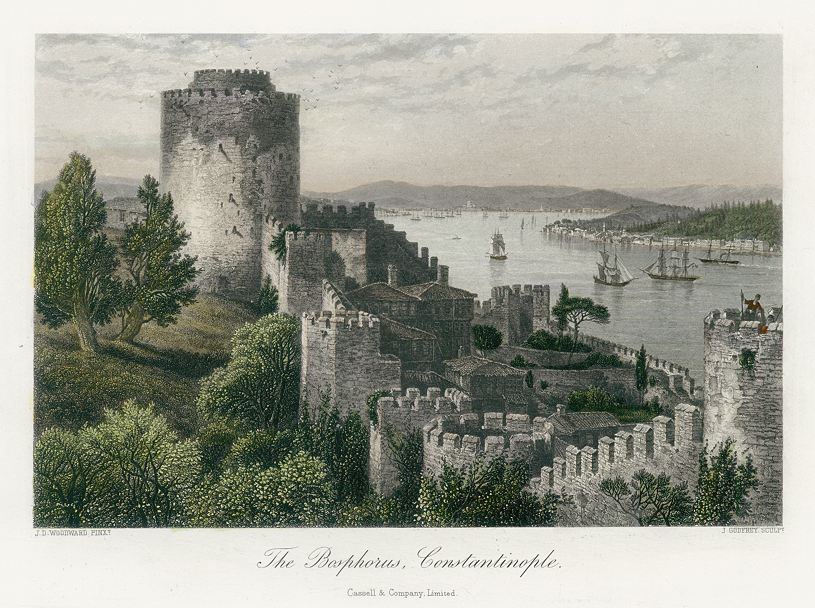 Turkey, Walls of Constantinople & the Bosphorus, 1875