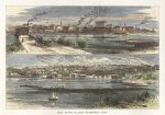 USA, Illinois, Rock Island, and Davenport, Iowa, 1875