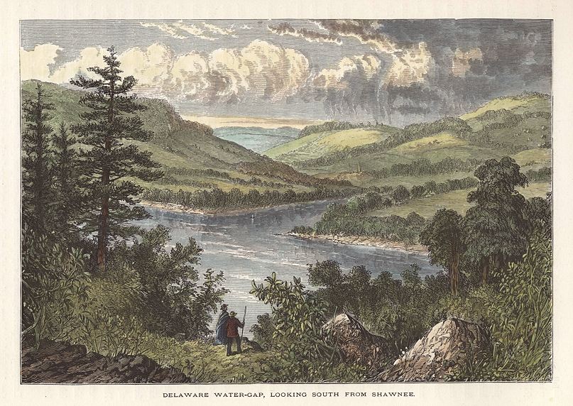 USA, Pennsylvania, Delaware Water-Gap, 1875