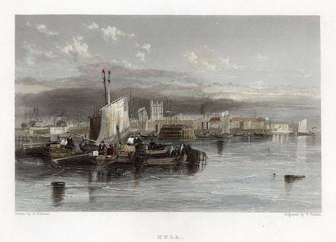 Yorkshire, Hull view, 1842