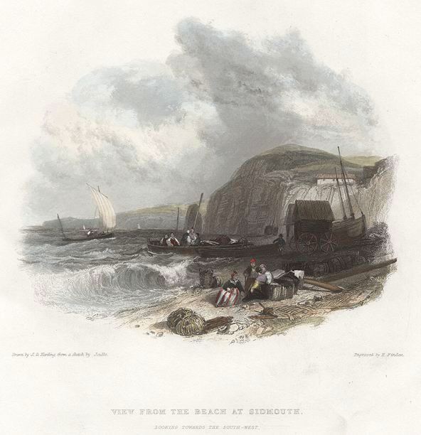 Devon, Beach at Sidmouth, 1842