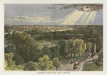 USA, NY, Rochester, from Mount Hope Cemetery, 1875