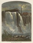 USA, NY, West Side, Upper Falls of the Genesee, 1875