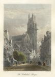 Belgium, Cathedral at Bruges, 1875