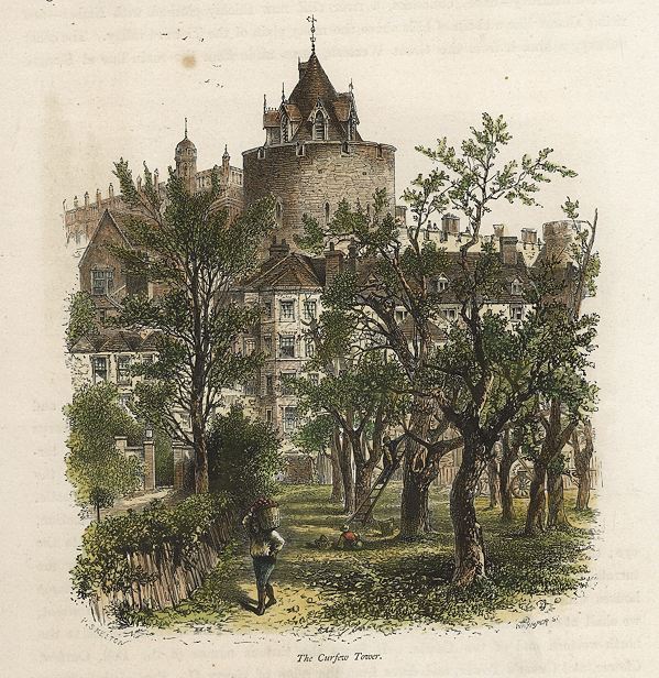 Windsor Castle, the Curfew Tower, 1875