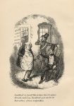 Cockney social caricature, shooting/dining, Robert Seymour, 1835 / 1878
