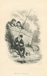 Cockney social caricature, fishing, Robert Seymour, 1835 / 1878