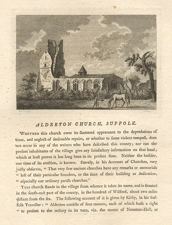 Suffolk, Alderton Church, 1786