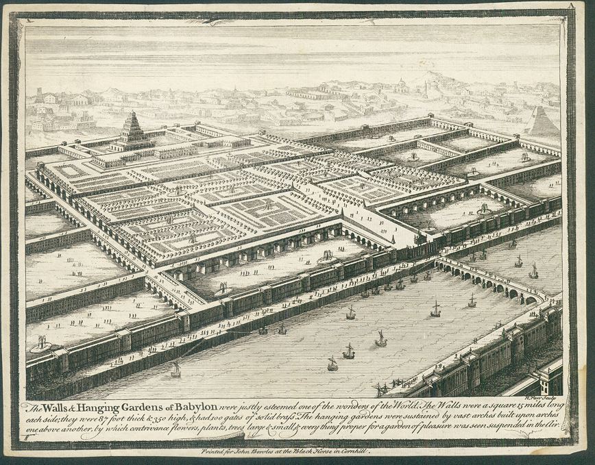 Walls & Hanging Gardens of Babylon, 1780