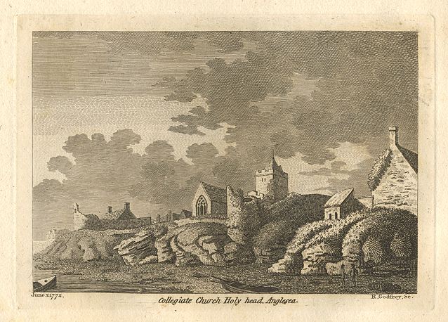 Wales, Anglesea, Collegiate Church at Holyhead, 1786