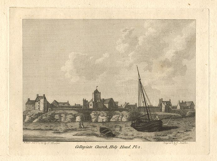 Wales, Anglesea, Collegiate Church at Holyhead, 1786