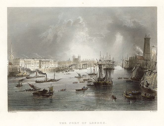 The Port of London, 1842