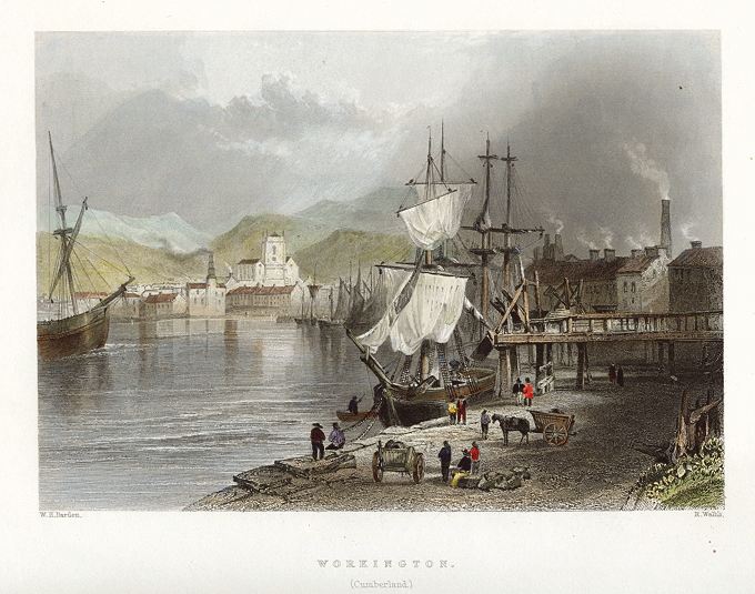 Cumberland, Workington view, 1842