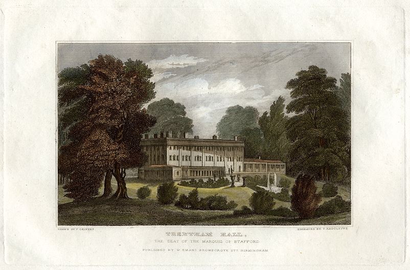 Staffordshire, Trentham Hall, 1830