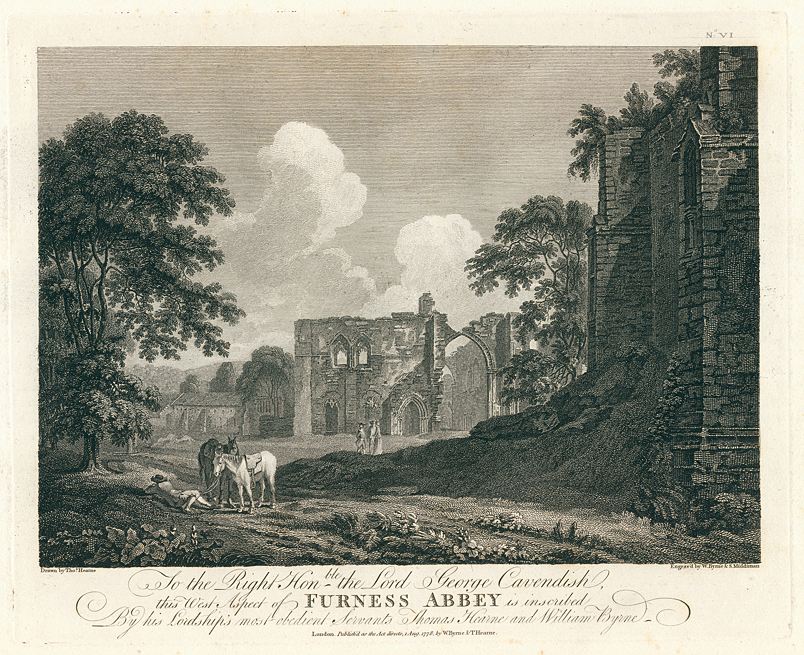 Lancashire, Furness Abbey, 1778