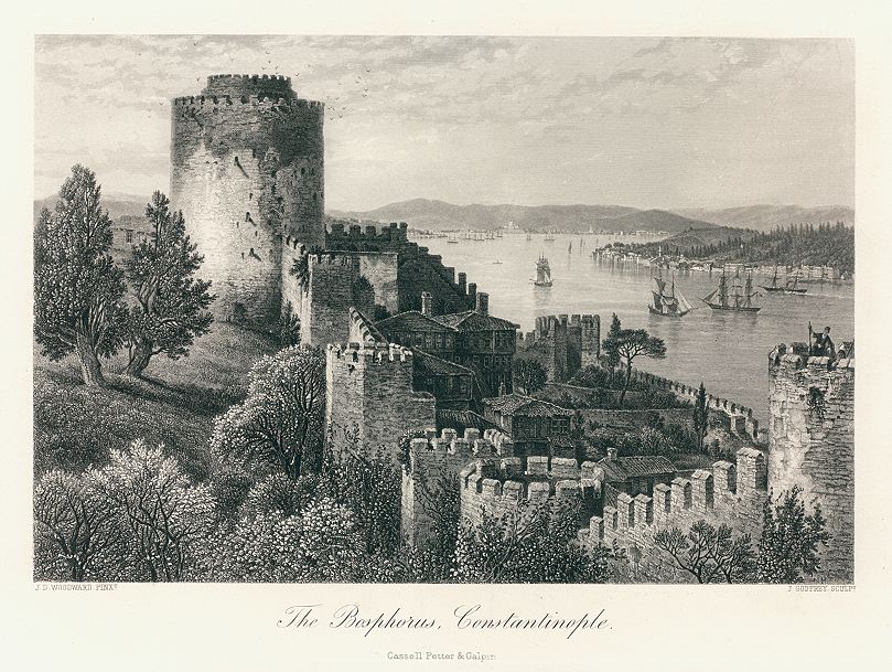 Turkey, Walls of Constantinople & the Bosphorus, 1875