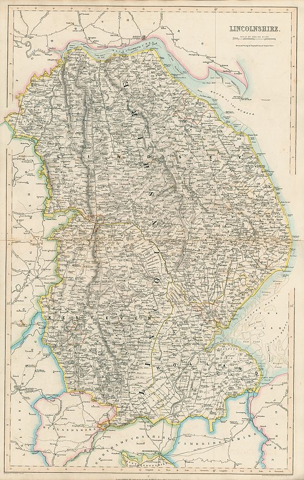 Lincolnshire map, 1844