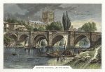 Hereford Cathedral and Wye Bridge, 1875
