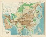 Physical Map of Asia, 1892