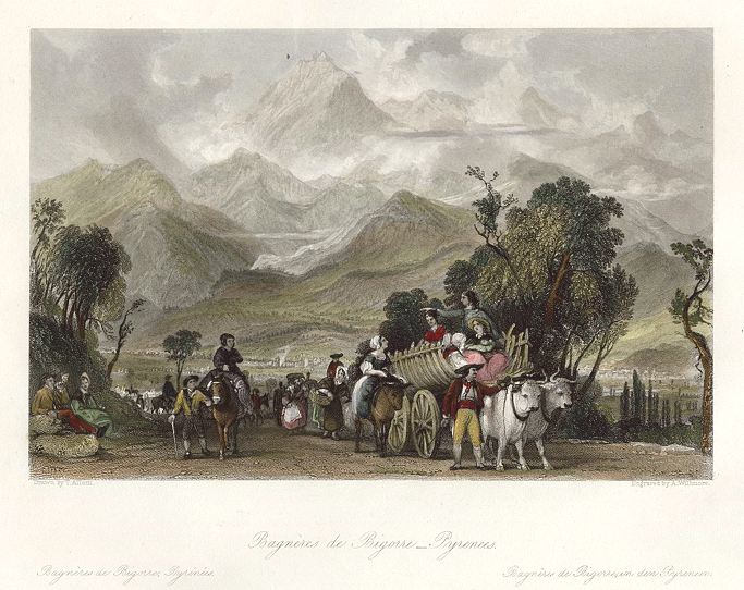 France, Pyrenees, Bagneres de Bigorre, 1840