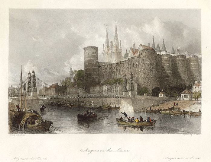 France, Angers on the Maine, 1840