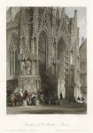 France, Rouen, Fountain of St.Maclou, 1840