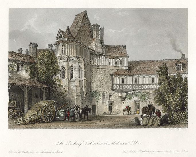 France, Baths of Catherine de Medicis at Blois, 1840