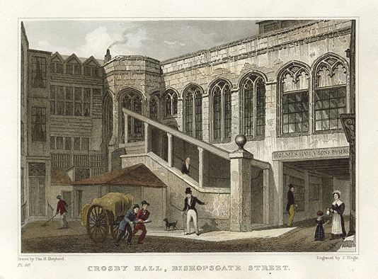 London, Crosby Hall, Bishopsgate Street, 1831